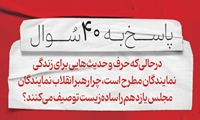 سوال بیست‌وهشتم: درحالی‌که حرف و حدیث‌هایی برای زندگی نمایندگان مطرح است، چرا رهبر انقلاب نمایندگان مجلس یازدهم را ساده‌زیست توصیف می‌کنند؟