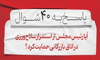 سوال سی‌ودوم: آیا رئیس مجلس از استمرار سلاح‌ورزی در اتاق بازرگانی حمایت کرد؟